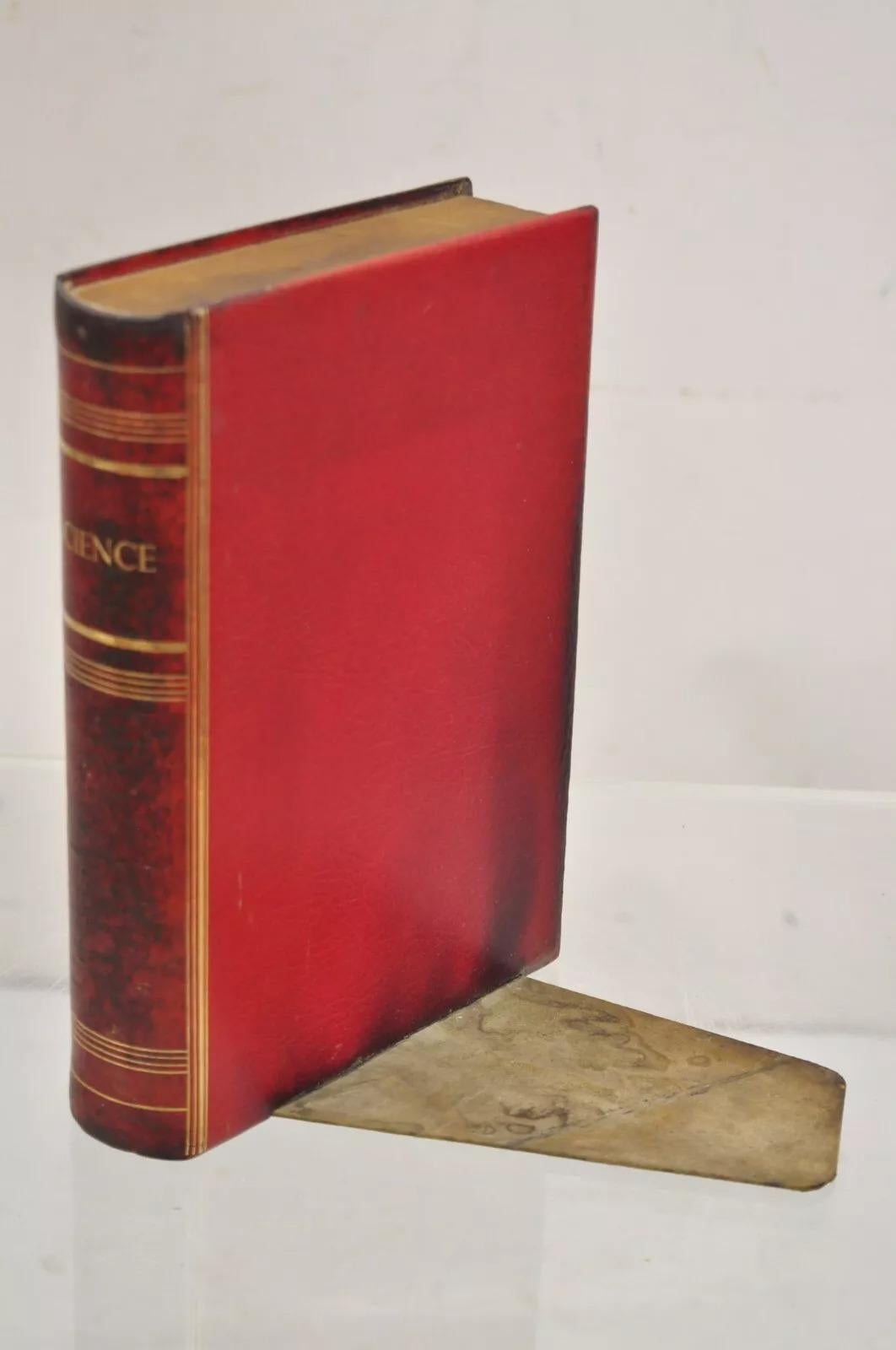 Vintage Italian Regency Red Leather Bound 