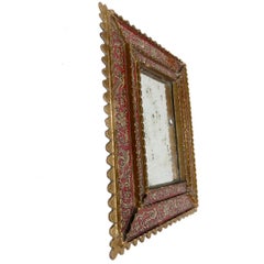 Vintage Italian Reverse Painted Mirror