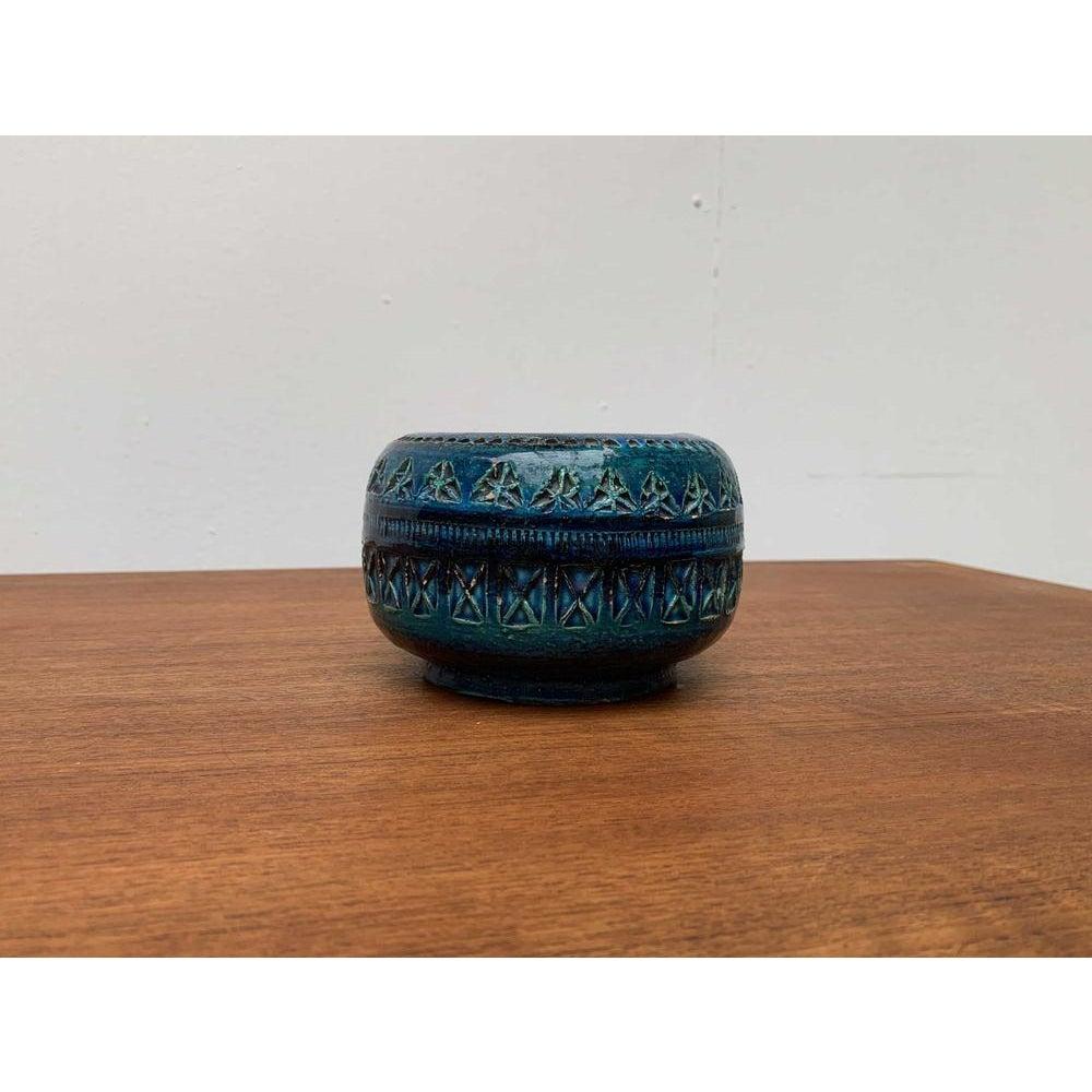 Cenicero vintage de cerámica italiana Rimini Blu de Aldo Londi para Bitossi en venta 6