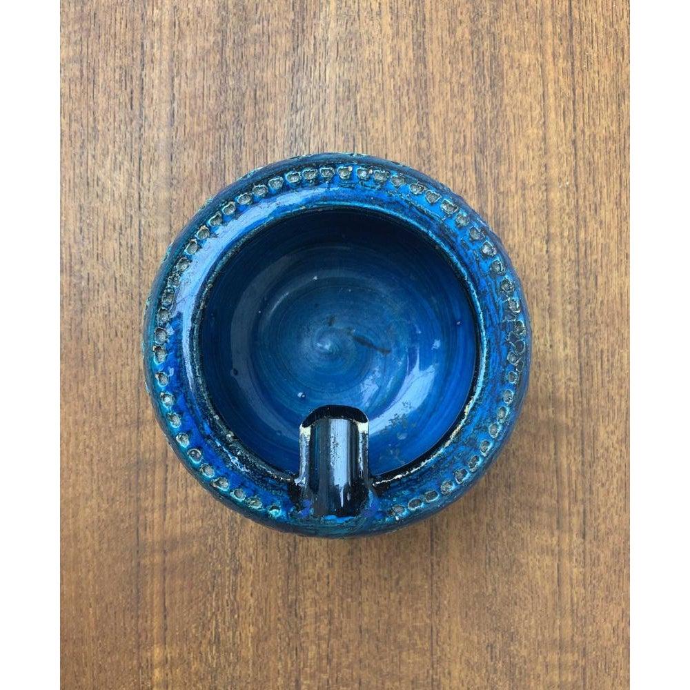 Cenicero vintage de cerámica italiana Rimini Blu de Aldo Londi para Bitossi en Excelente estado para la venta en Hamburg, DE