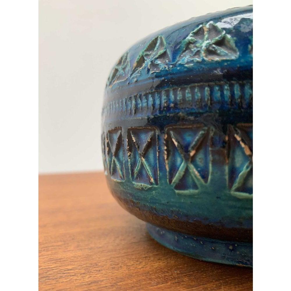 Cenicero vintage de cerámica italiana Rimini Blu de Aldo Londi para Bitossi en venta 1