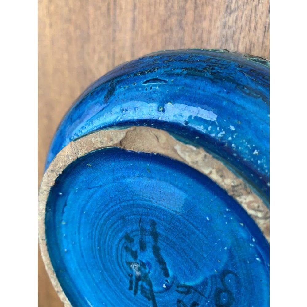 Cenicero vintage de cerámica italiana Rimini Blu de Aldo Londi para Bitossi en venta 3