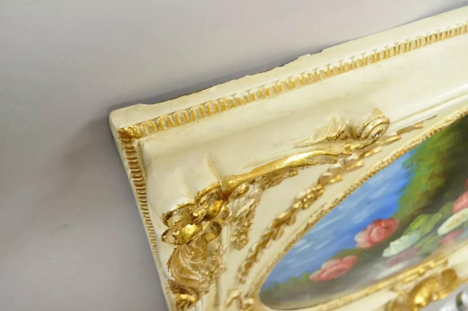 Quadro d'arte da parete Vintage Italian Rococo Flower Still Life di Mirtex Trading in vendita 1