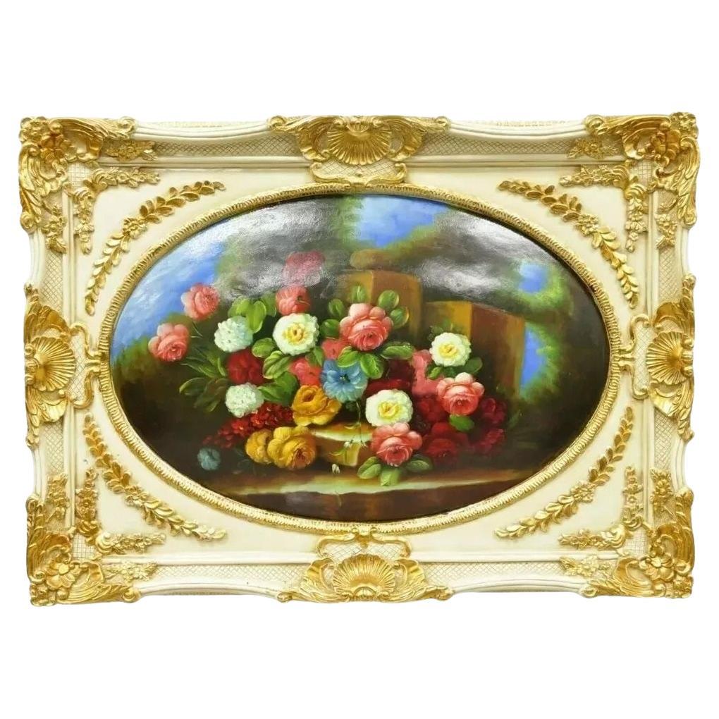Quadro d'arte da parete Vintage Italian Rococo Flower Still Life di Mirtex Trading