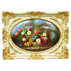 Quadro d'arte da parete Vintage Italian Rococo Flower Still Life di Mirtex Trading