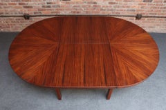 Vintage Italian Round Extendable Dining Table in Rosewood by Ico Parisi for MIM