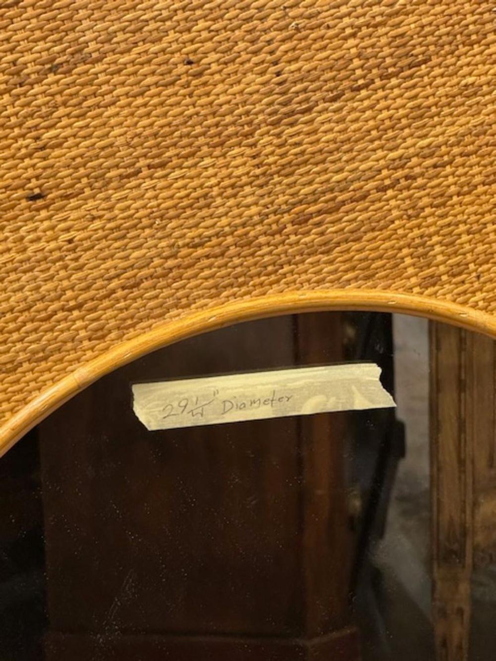 Specchio rotondo vintage italiano In condizioni buone in vendita a Dallas, TX