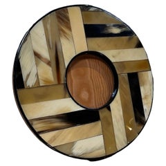 Used Italian Round Picture Frame 1980s