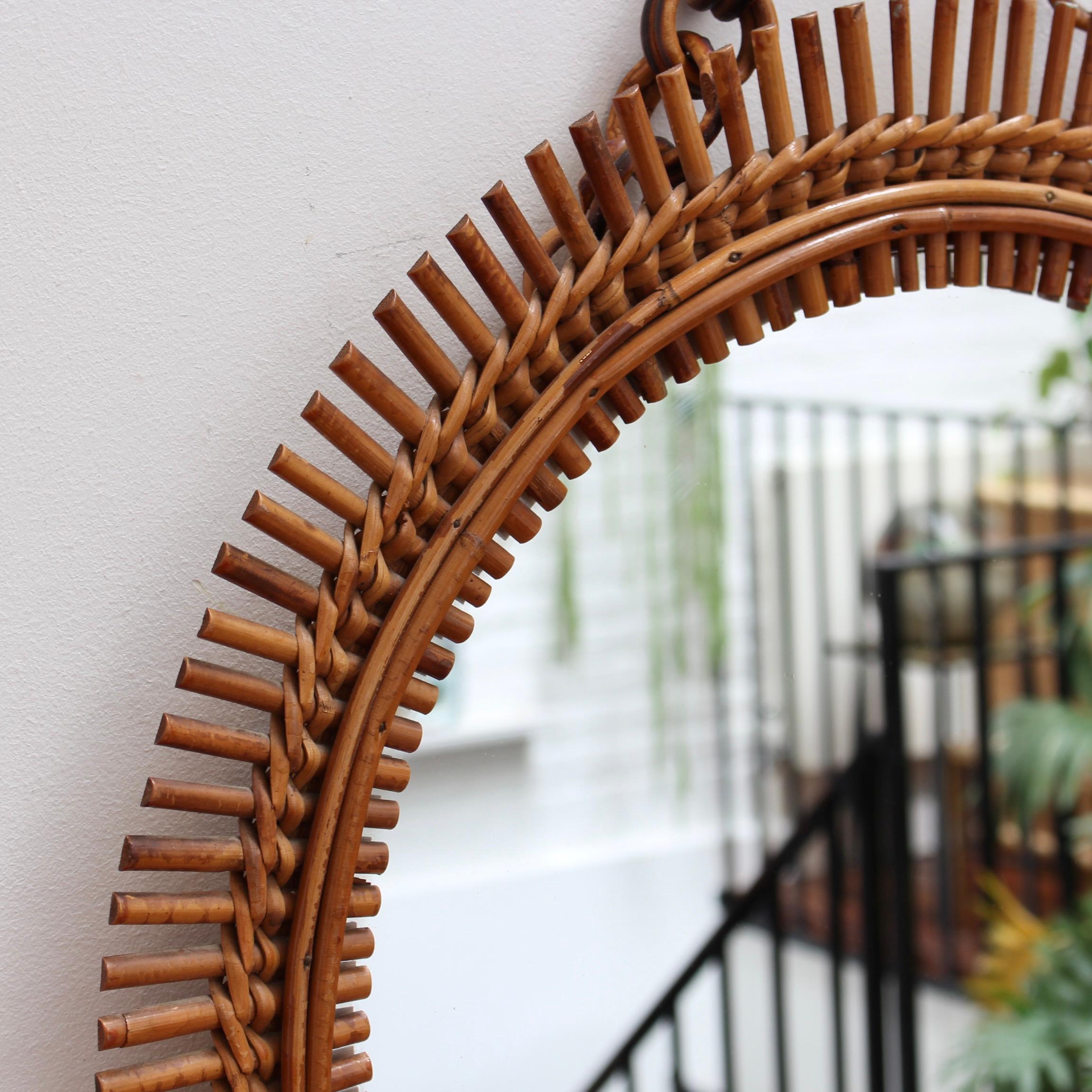 Vintage Italian Round Wall Mirror with Hanging Chain (circa 1960s) For ...