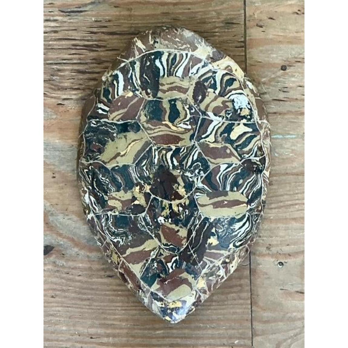 Scagliola Patterns Vintage Italian Scagliola Artisan Made Pigmented Plaster Turtle Shell ...