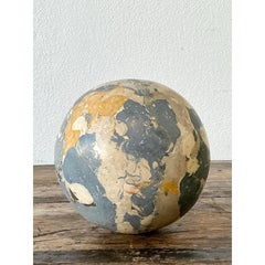 Vintage Italian Scagliola Artisanal Pigmented Plaster Sphere