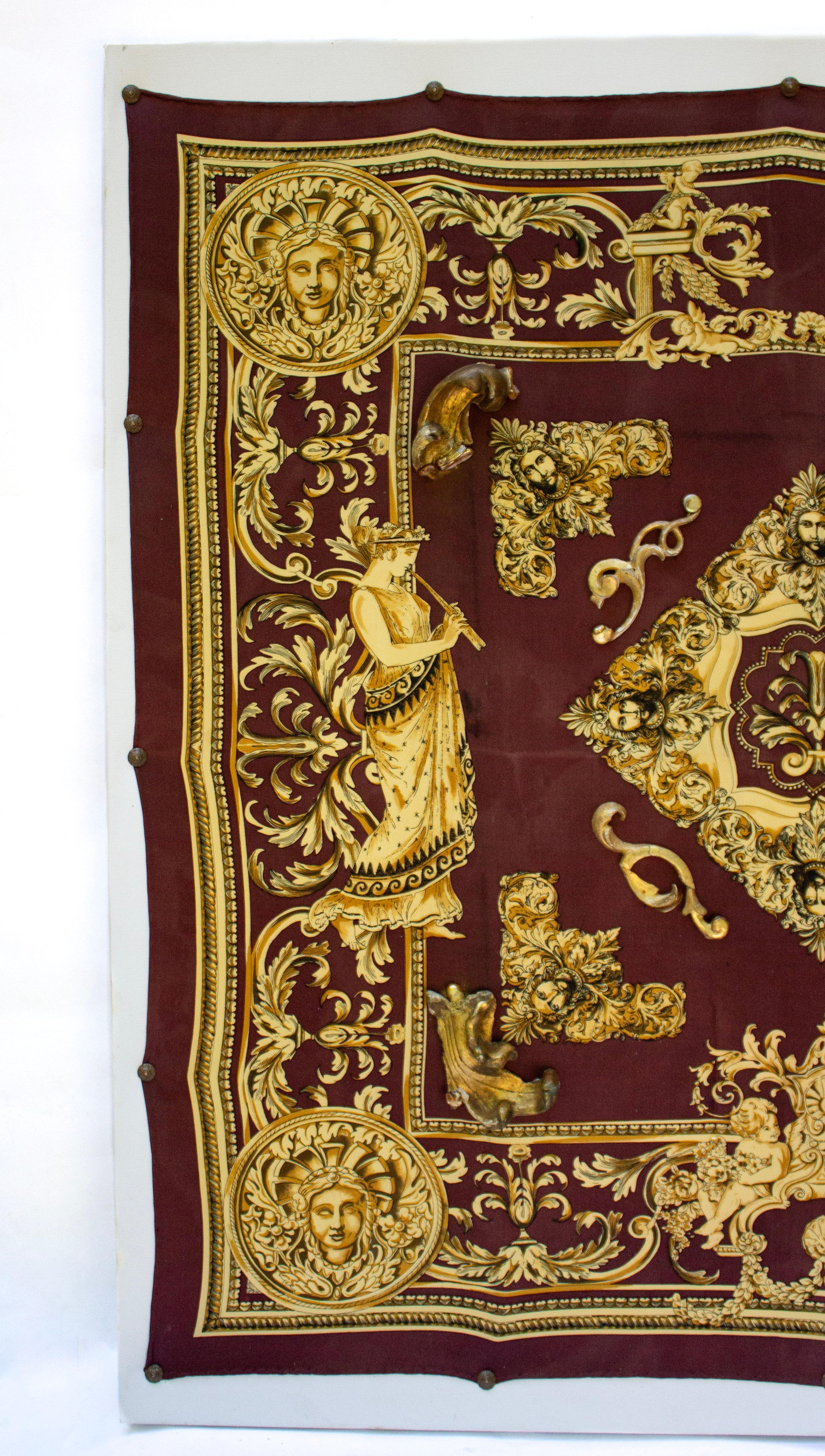 Italienisches Vintage-Tuch mit italienischen Fragmenten aus dem 18. Jahrhundert und Barockperlen (Rokoko) im Angebot