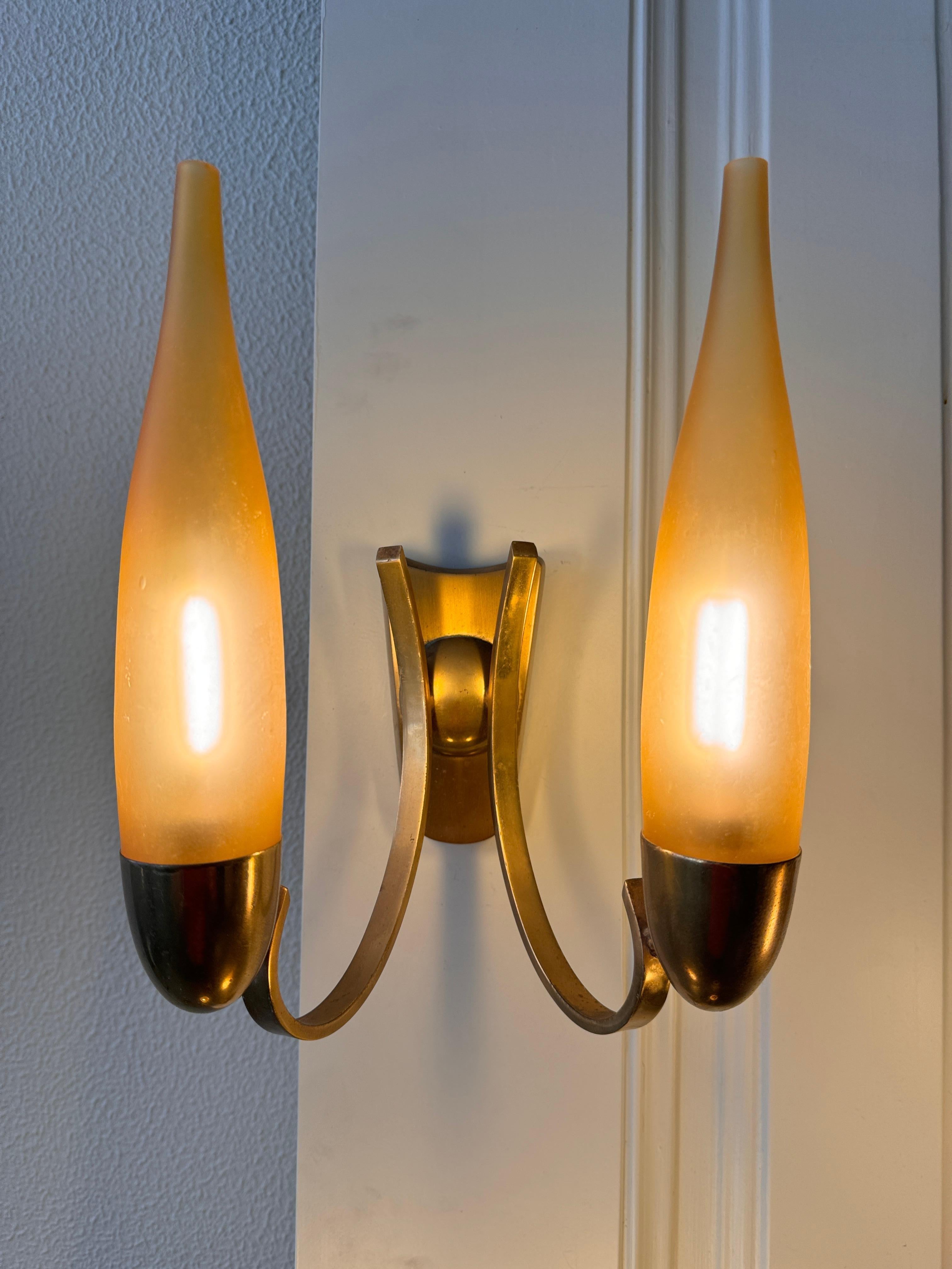 Vintage Italian Sconce by Angelo Lelii for Arredoluce, 1950s For Sale 9