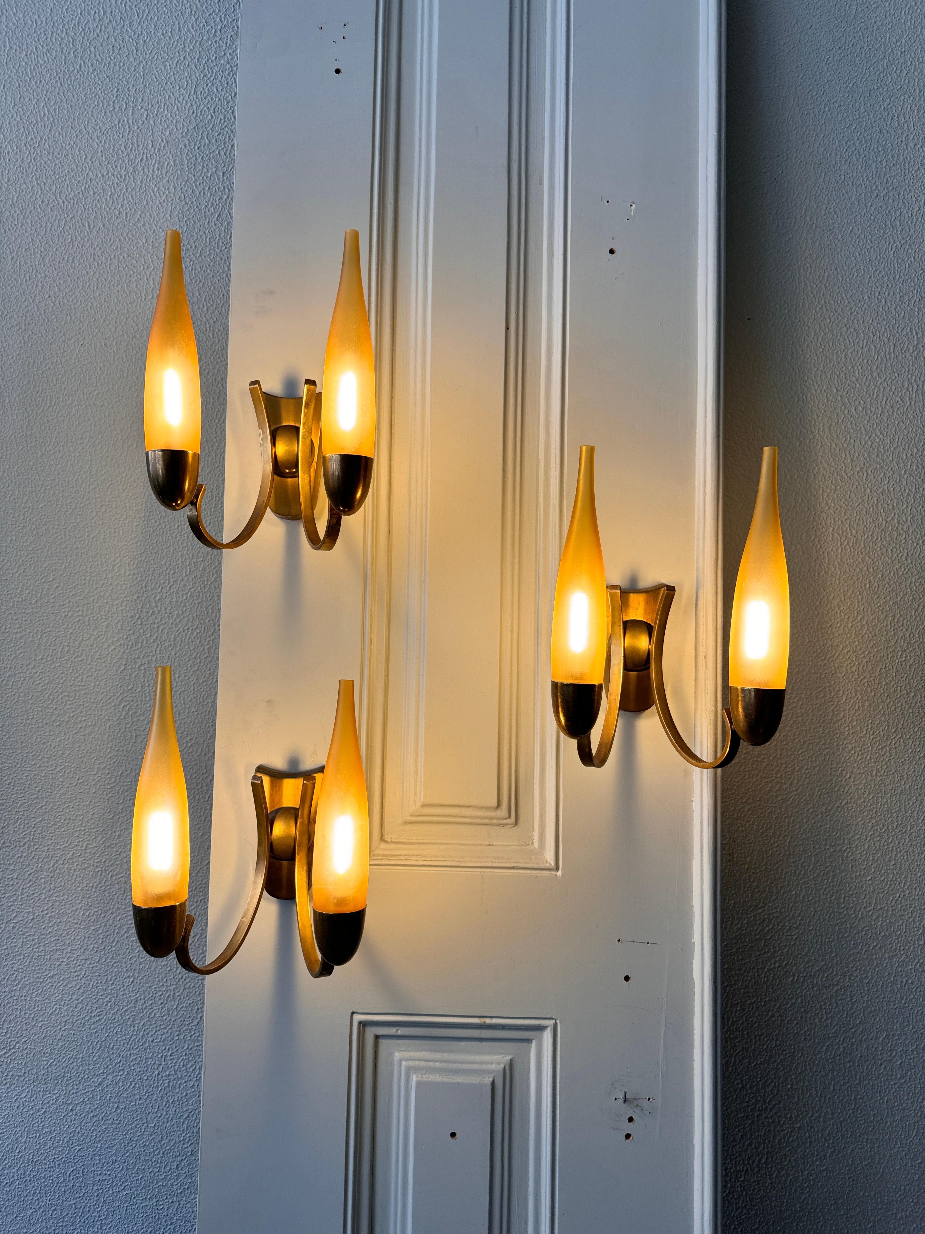 Mid-Century Modern Vintage Italian Sconce by Angelo Lelii for Arredoluce, 1950s For Sale