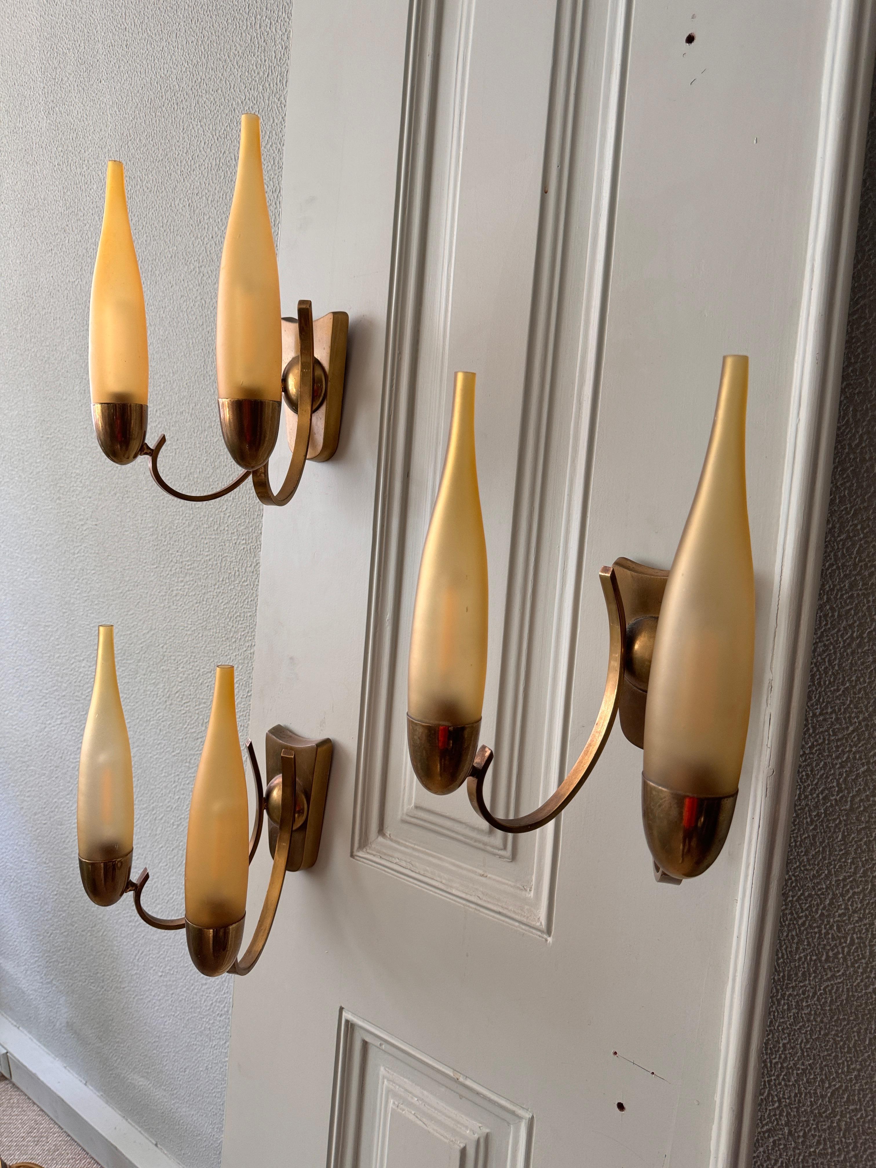 Vintage Italian Sconce by Angelo Lelii for Arredoluce, 1950s For Sale 1