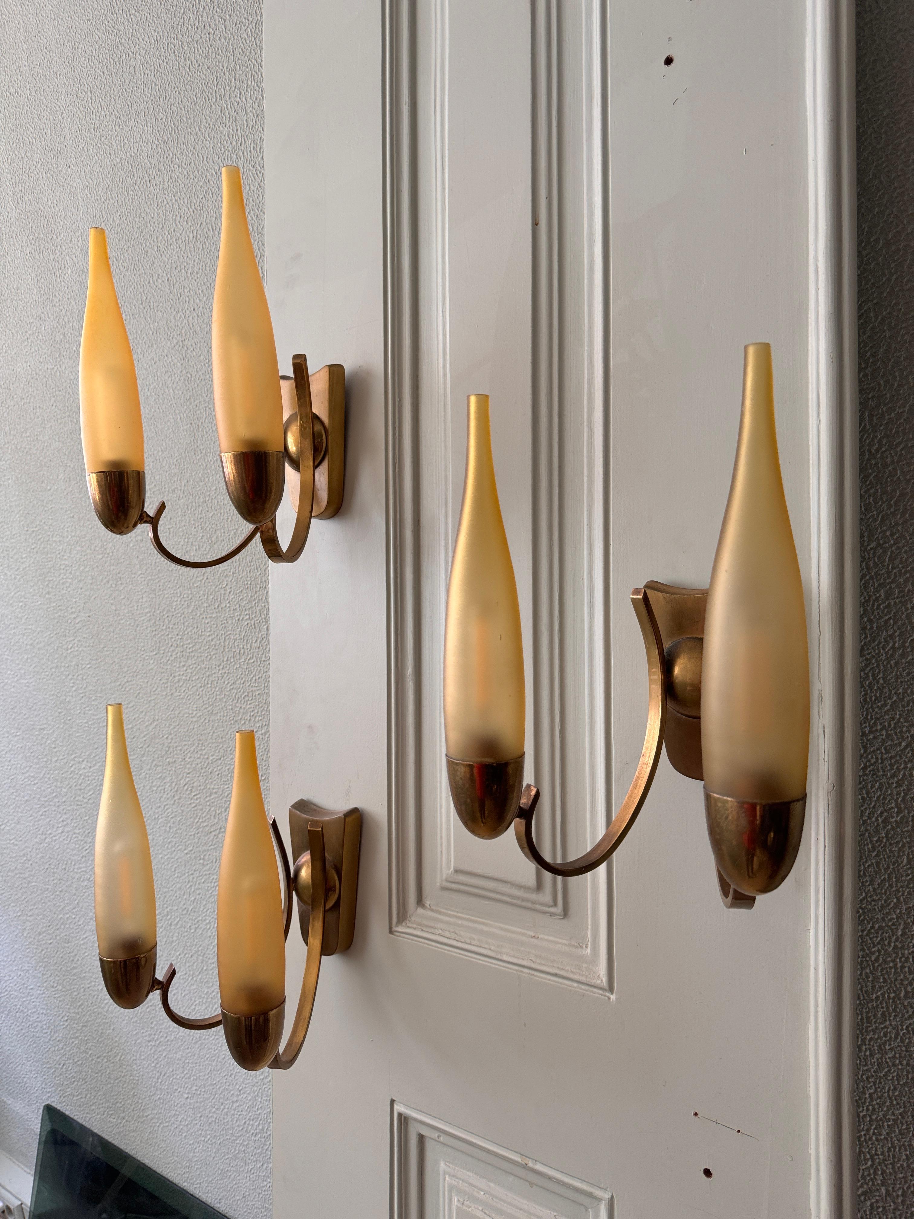 Vintage Italian Sconce by Angelo Lelii for Arredoluce, 1950s For Sale 2