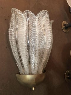 Vintage Italian Sconces Designed by Barovier E Toso, circa 1960s