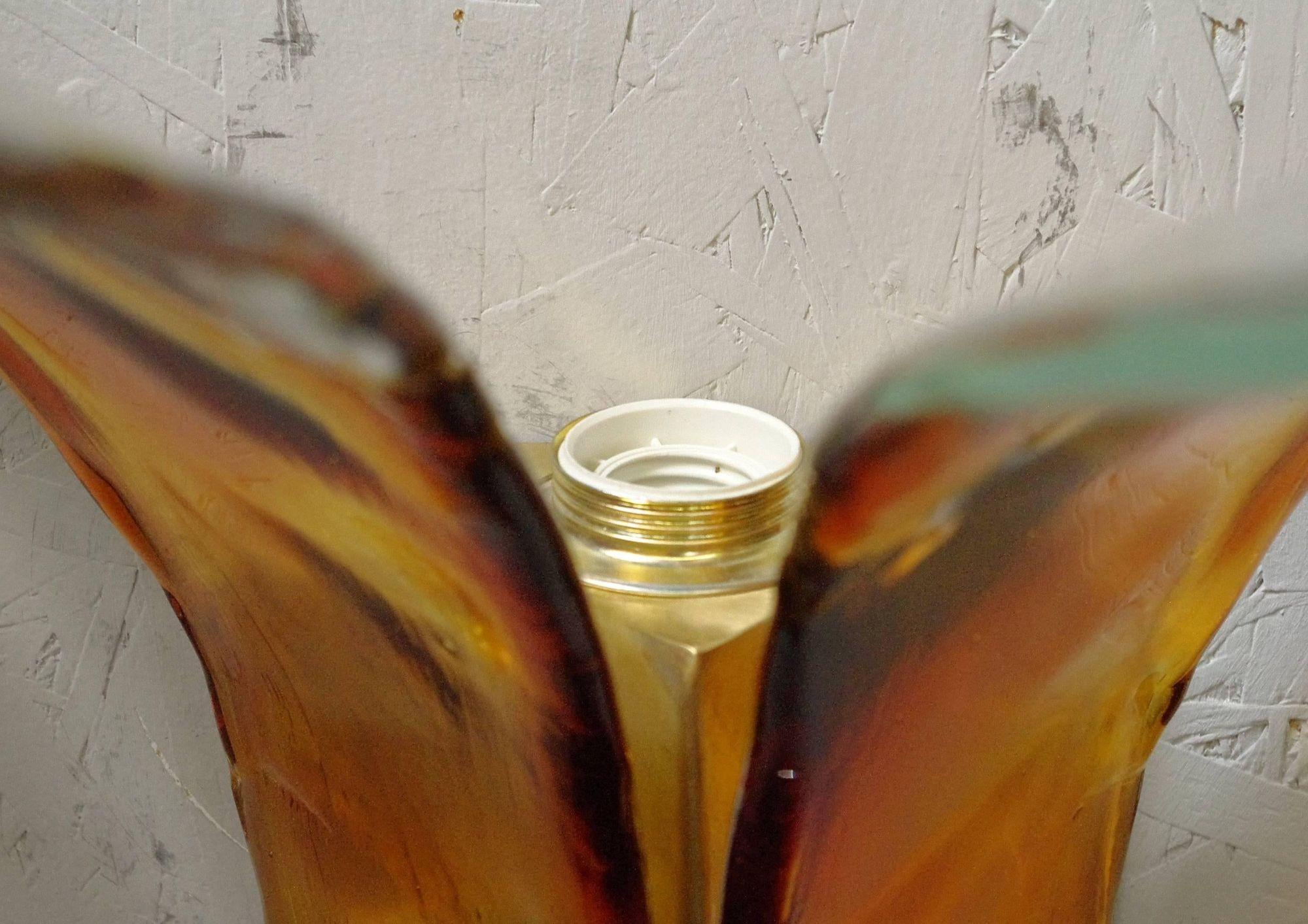 Vintage Italian Sconces with Hand Blown Murano Glass by Carlo Nason For Sale 2