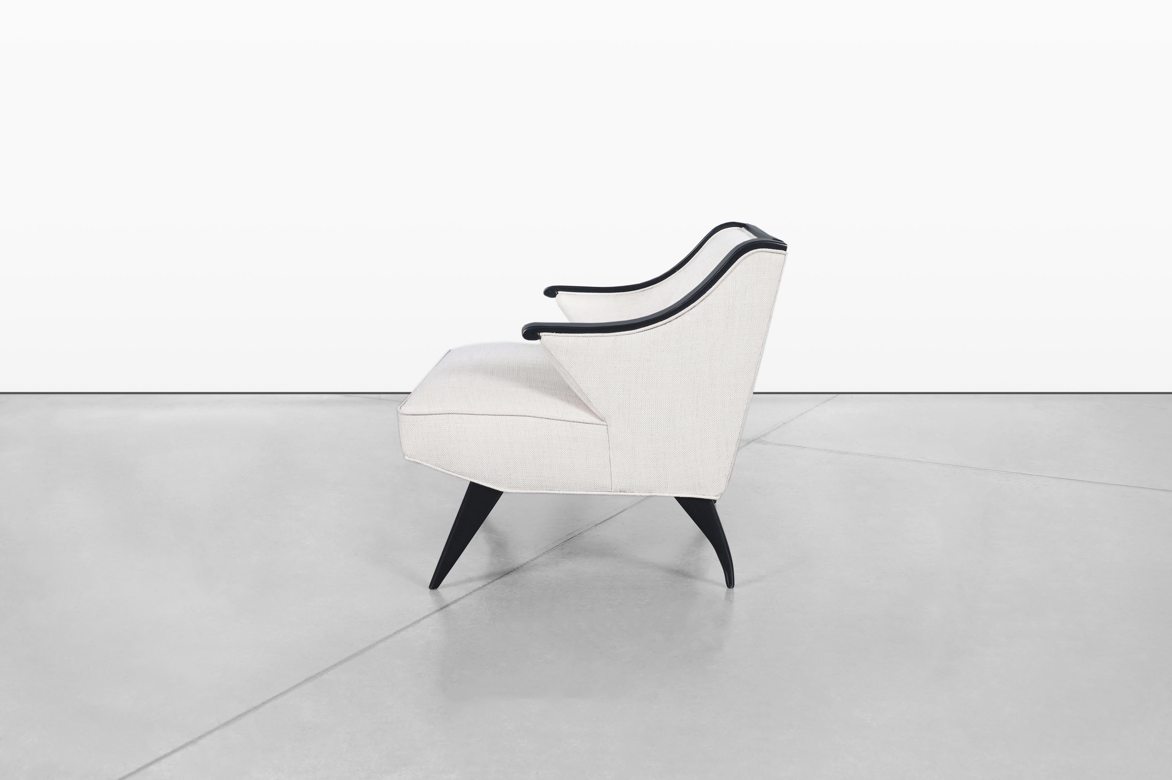 Vintage Italian Sculptural Lounge Chairs For Sale 4