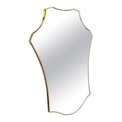 Vintage Italian Sculptural Wall Mirror, 1980s
