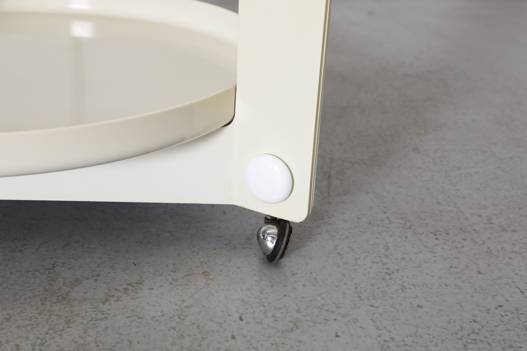 Vintage Italian Serving Cart By Luigi Massoni For Guzzini, 1970’s For Sale 11