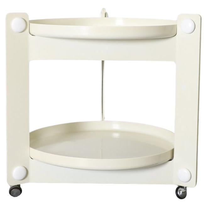Vintage Italian Serving Cart By Luigi Massoni For Guzzini, 1970’s