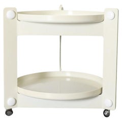 Vintage Italian Serving Cart By Luigi Massoni For Guzzini, 1970’s