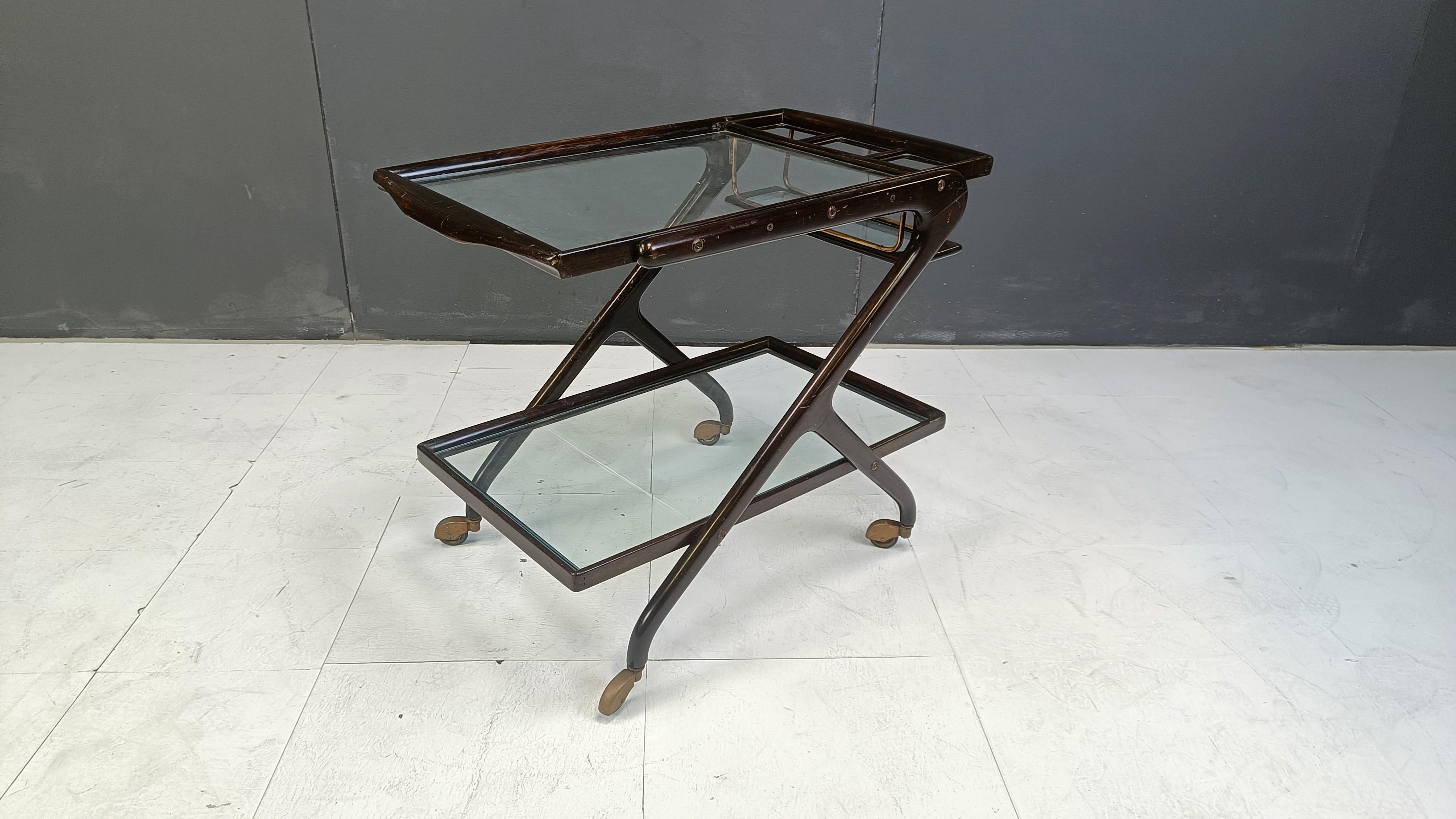 Vintage italian serving trolley, 1950s For Sale 4