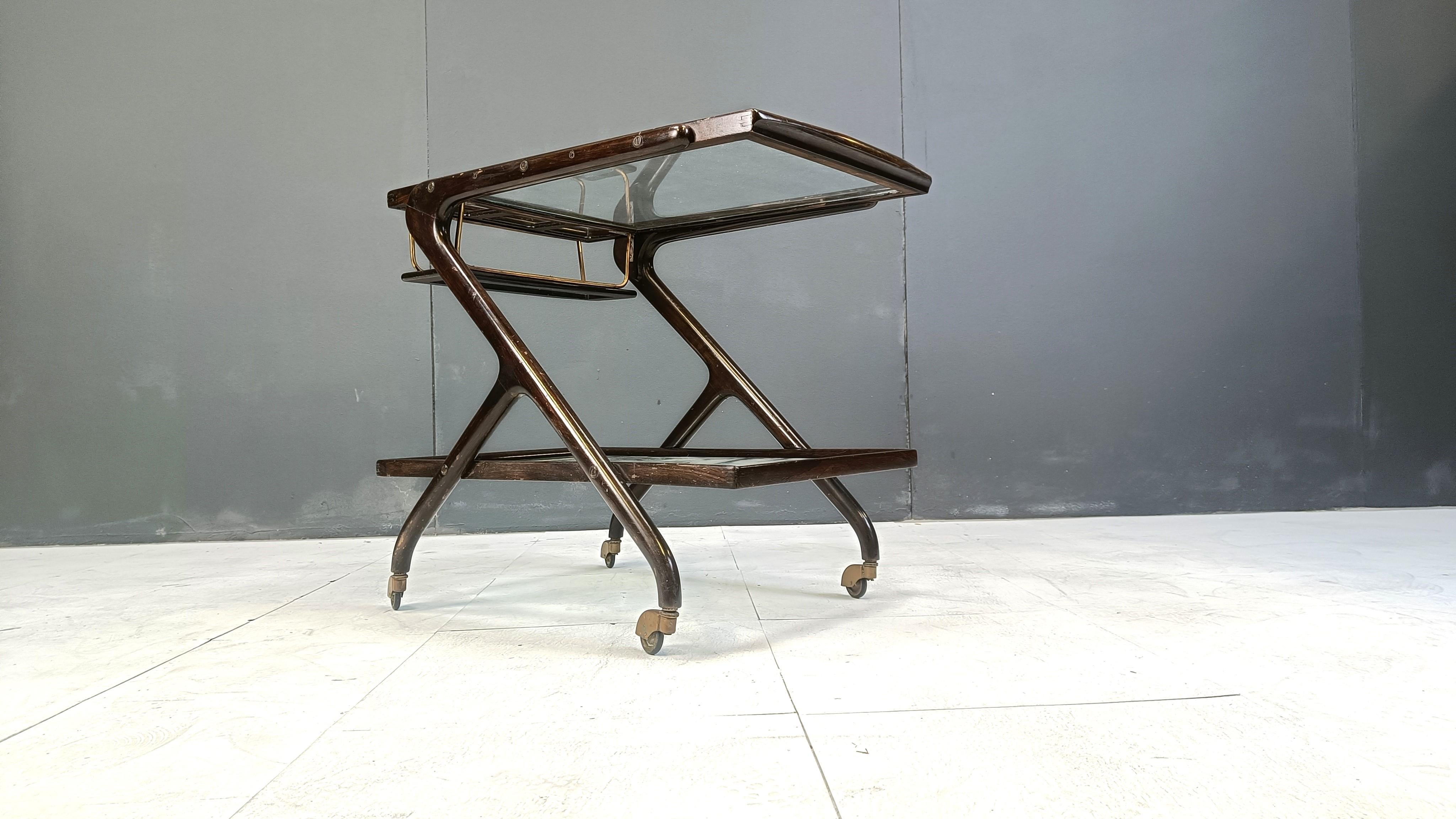Vintage italian serving trolley, 1950s For Sale 1