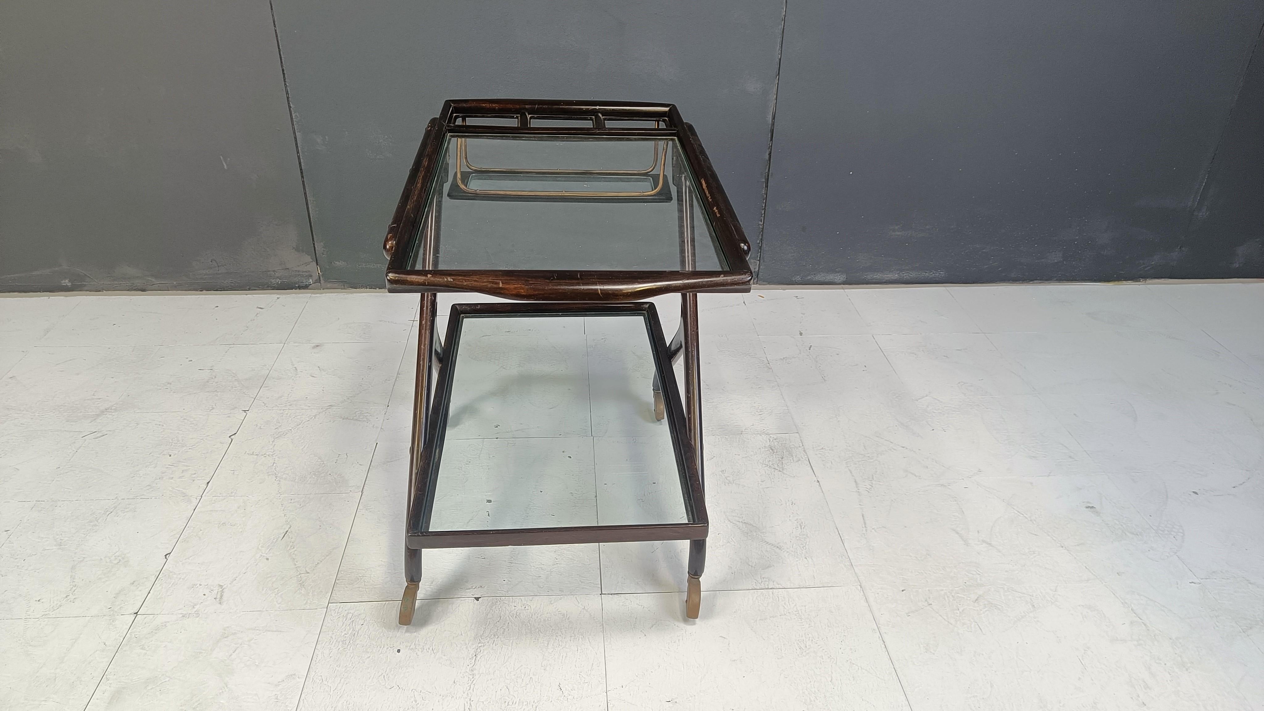 Vintage italian serving trolley, 1950s For Sale 2