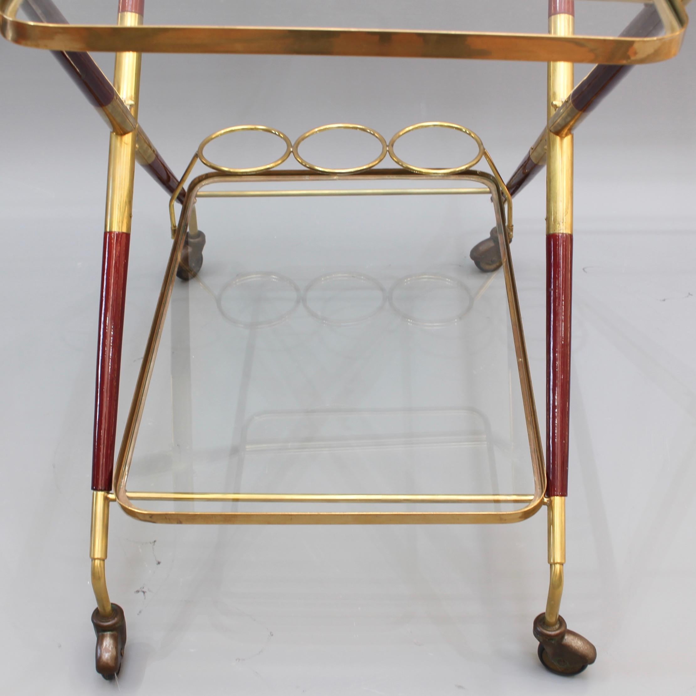Vintage Italian Serving Trolley / Bar Cart by Cesare Lacca, 'circa 1950s' 5