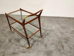 Vintage Italian Serving Trolley by Cesare Lacca, 1950s