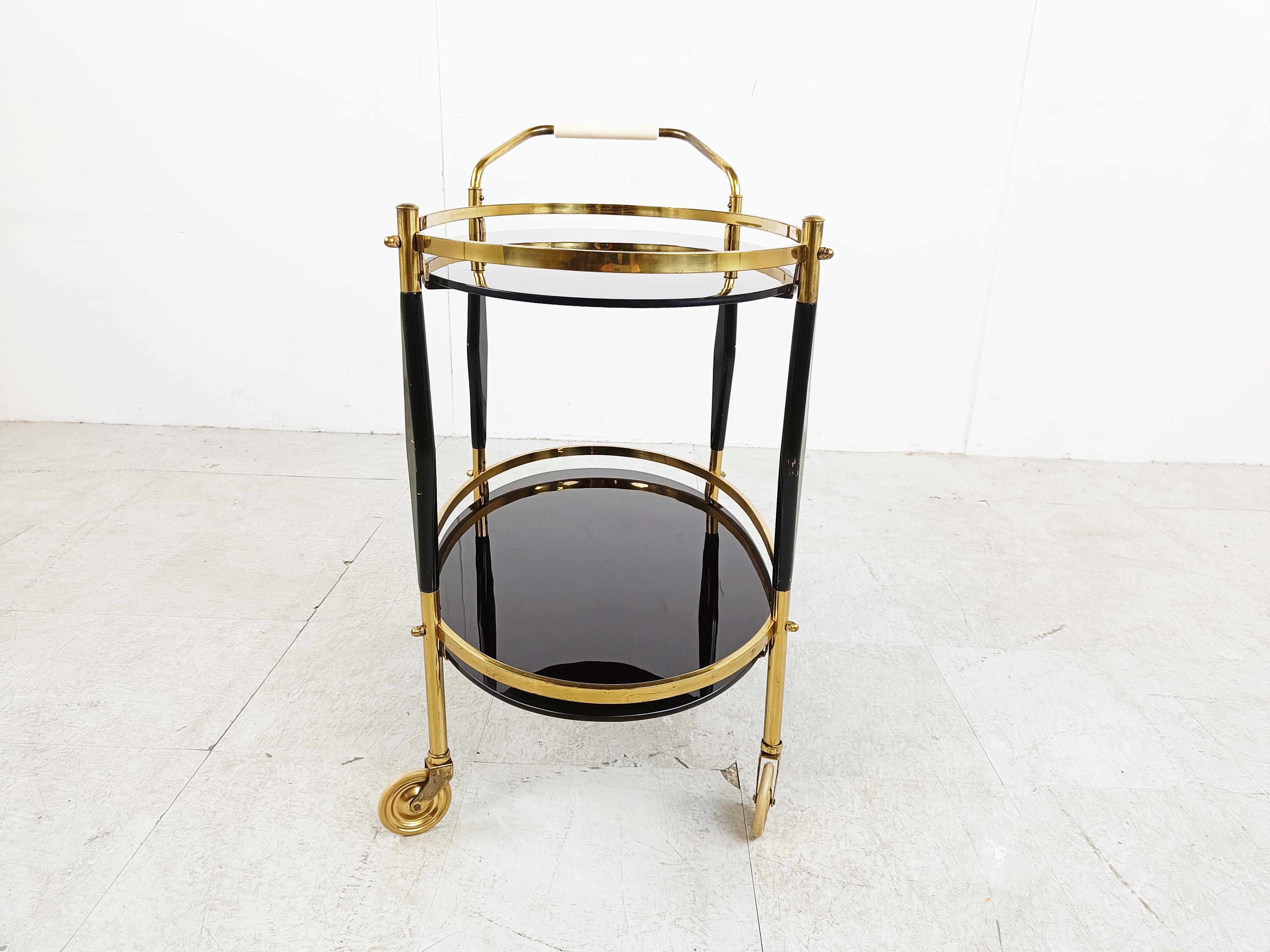 Italian Vintage italian serving trolley by Cesare Lacca, 1950s 