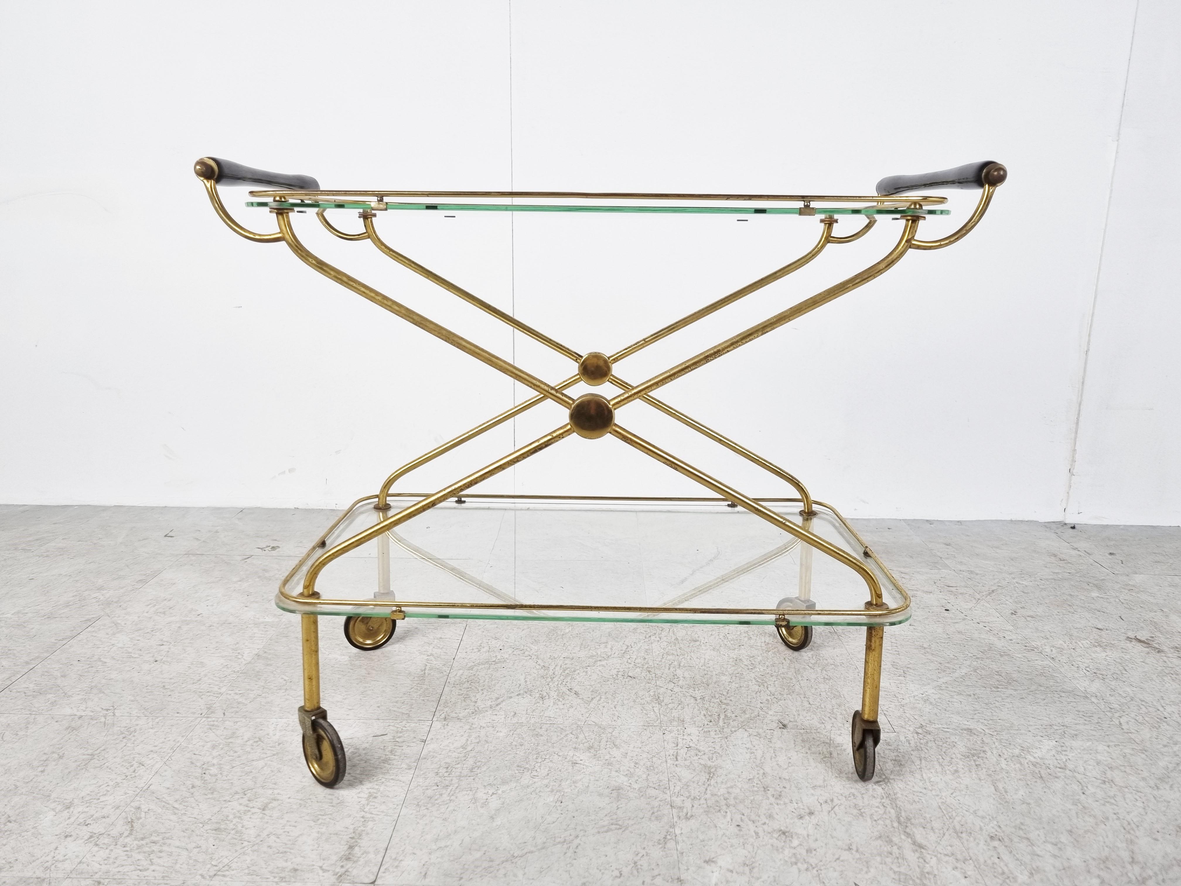 Vintage Italian Serving Trolley by Cesare Lacca, 1960s 1
