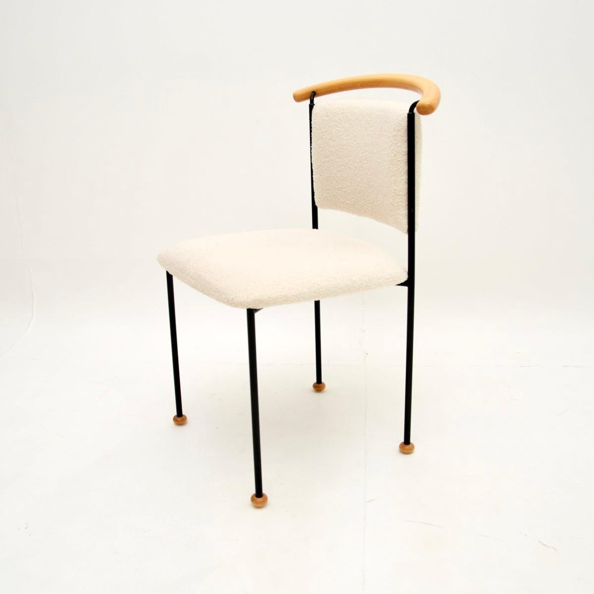 Vintage Italian Side / Schreibtischstuhl (Moderne der Mitte des Jahrhunderts) im Angebot