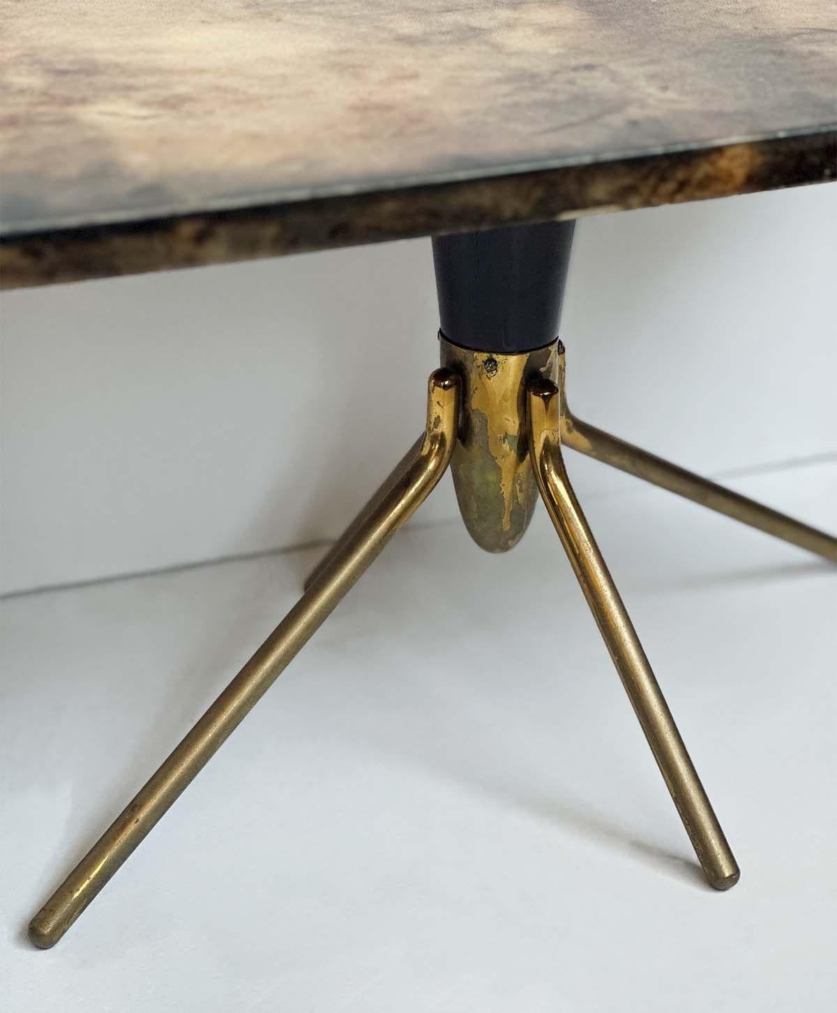 Vintage Italian Side Table by Aldo Tura In Good Condition For Sale In Los Angeles, CA