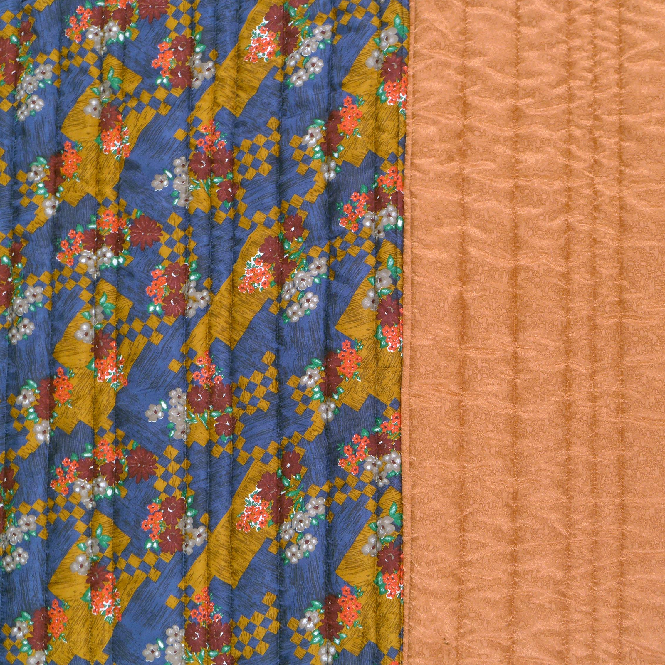 Dutch Vintage Italian Silk Quilt Blanket by Piet Hein Eek For Sale