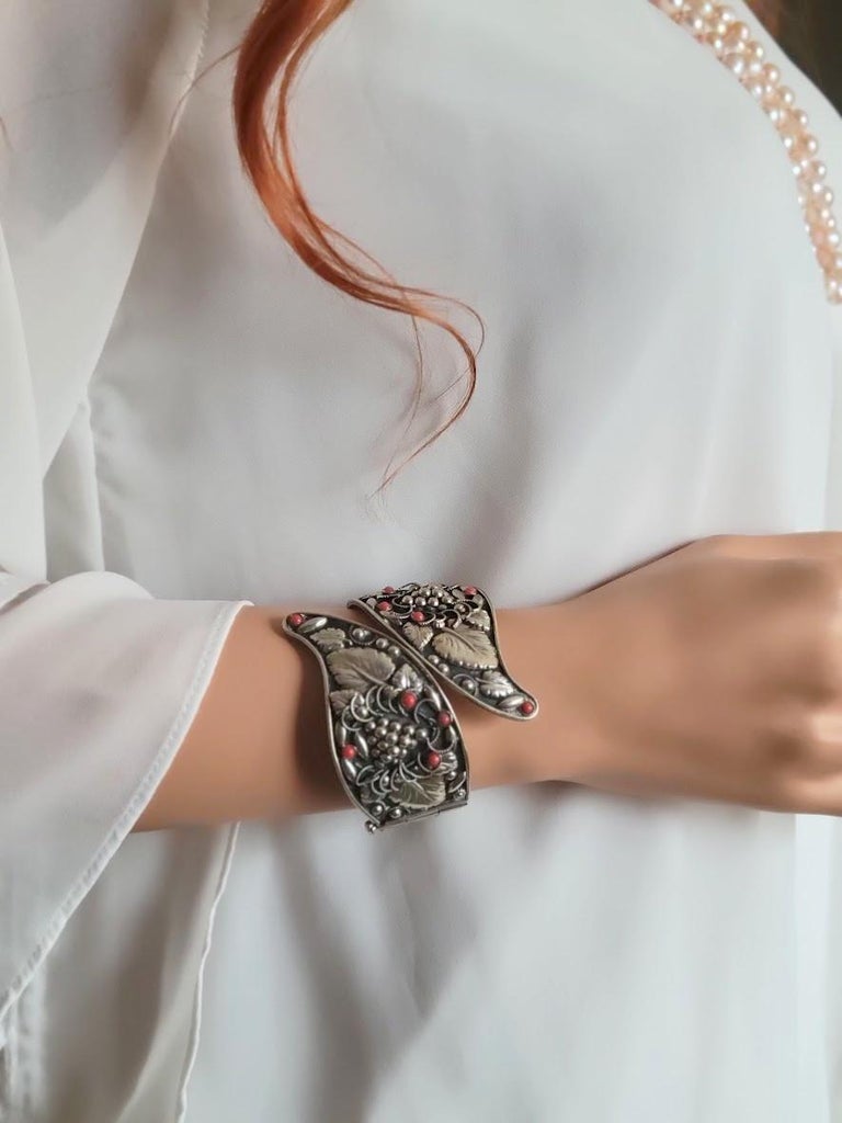 Vintage Italian Silver Bracelet For Sale at 1stDibs