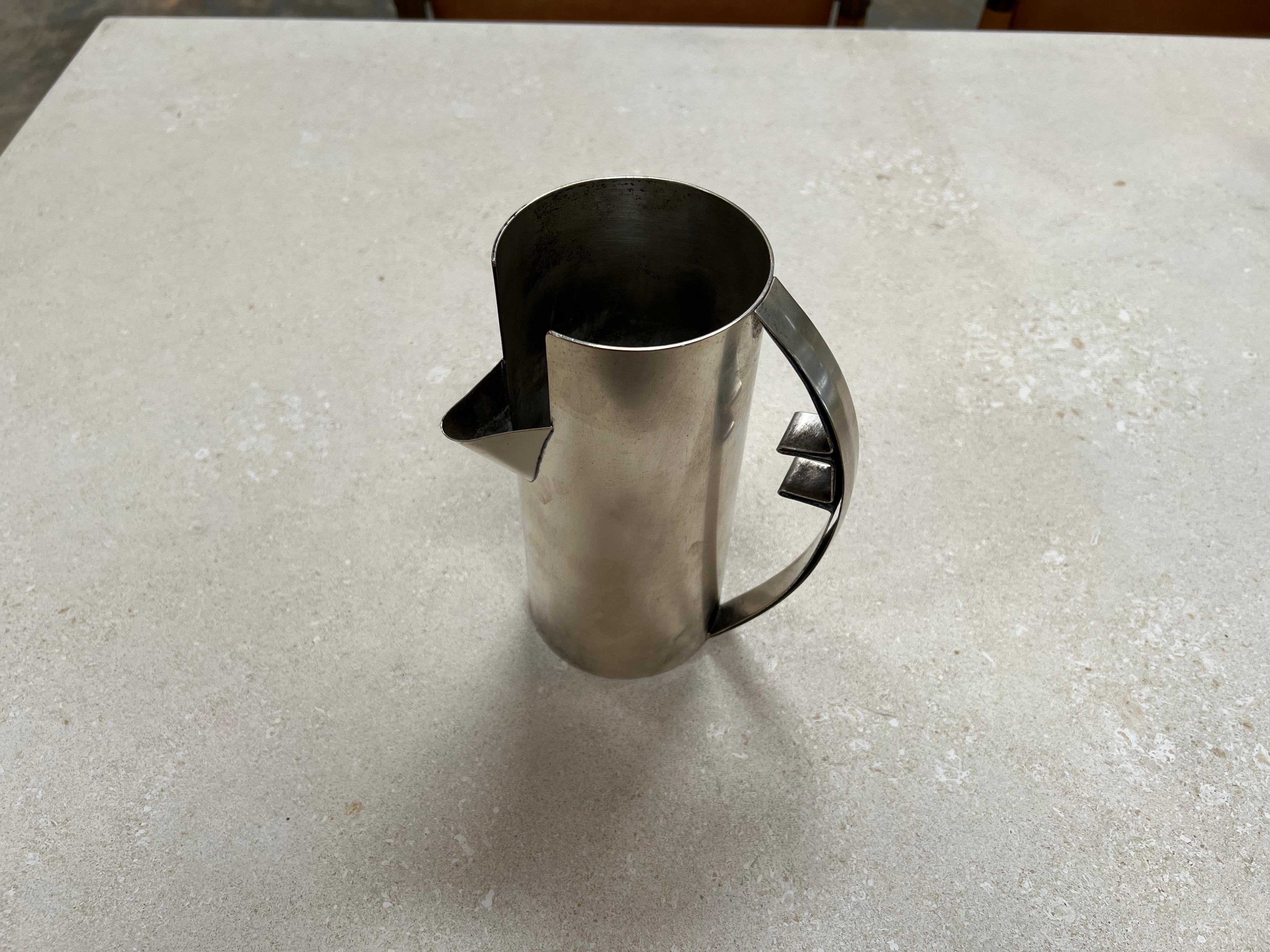 Vintage Italienisch Silber Jar 1950 (Mitte des 20. Jahrhunderts) im Angebot