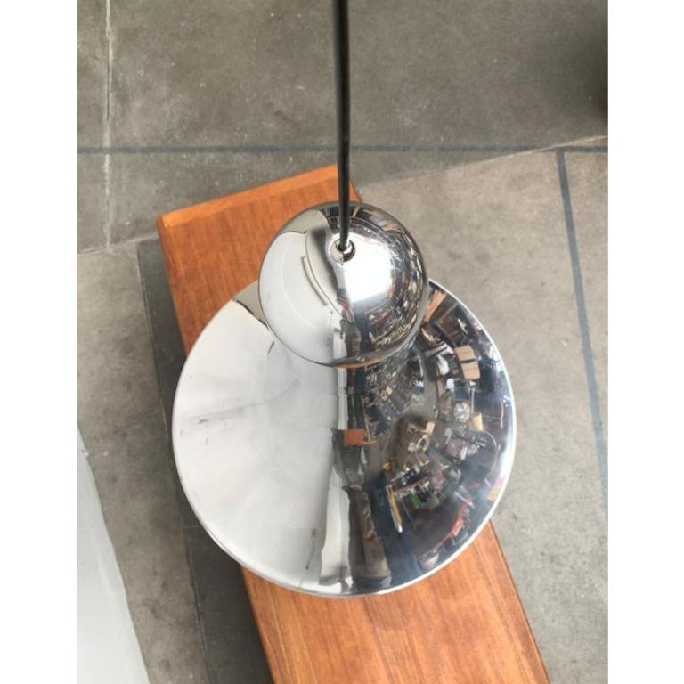Vintage Italian Silver Pendant Lamp, 1970s In Excellent Condition For Sale In Hamburg, DE