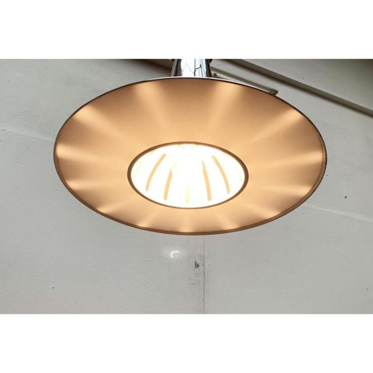 Vintage Italian Silver Pendant Lamp, 1970s For Sale 3