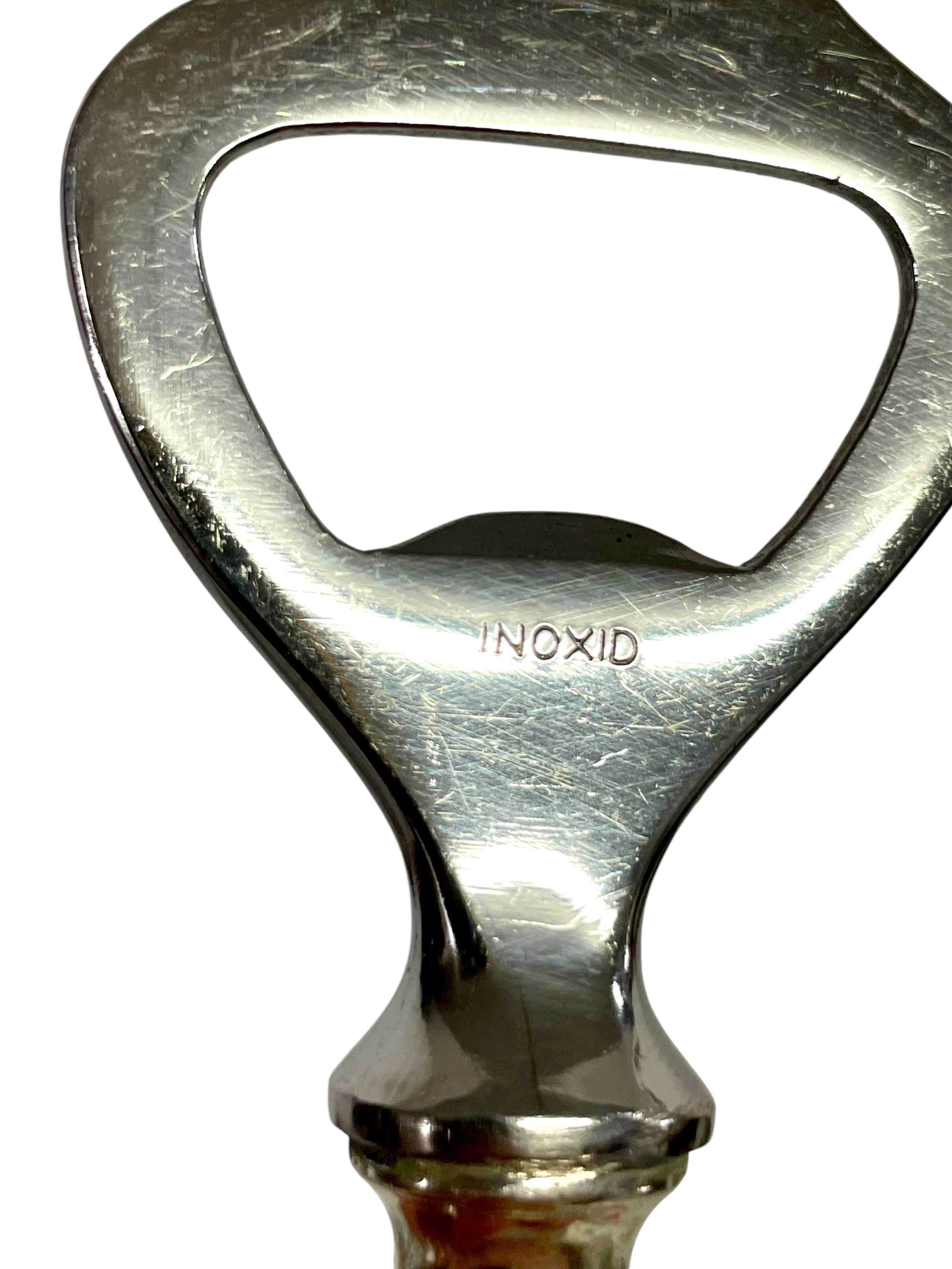 Vintage Italian Silver-Plated Bottle Opener and Butter Knife Duo For Sale 2