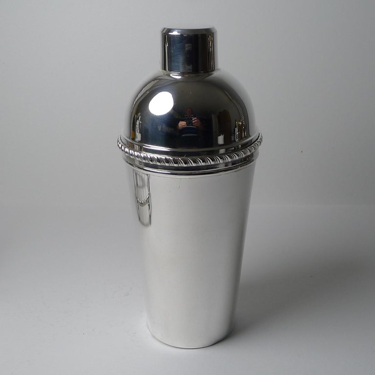 Example Shakers Vintage Italian Silver Plated Cocktail Shaker with Integral Lemon ...