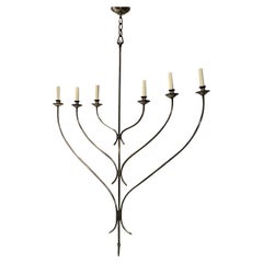 Vintage Italian Silver Plated Light Fixture