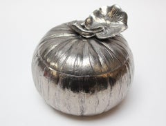 Vintage Italian Silver-Plated "Pumpkin" Ice Bucket by Mauro Manetti