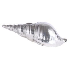 Coquillage italien vintage plaqué argent par Mastro Argentiere