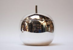 Vintage Italian Silver-Plated "Tomato" Insulated Ice Bucket