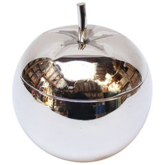 Vintage Italian Silver-Plated "Tomato" Insulated Ice Bucket