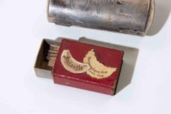 Vintage Italian Silverplate Match Holder by Ciardetti Firenze, 1970s