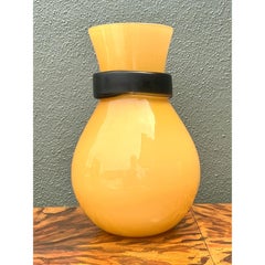 Vintage Italian Simon Moore for Salviati “Fasciati” Vase